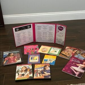 American Girl Books, Menu and DVD Lot